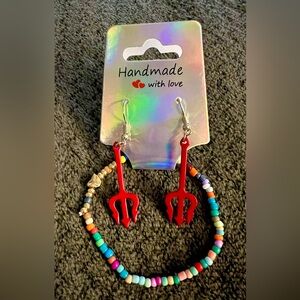 Devil Earrings with FREE Bracelet